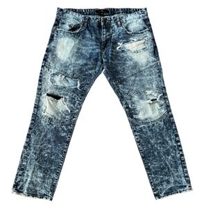 Jordan Craig Legacy Edition Aaron Jeans Sz 40/32 Acid Wash Distressed Streetwear